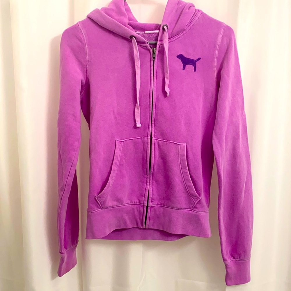 PINK zip up hoodie